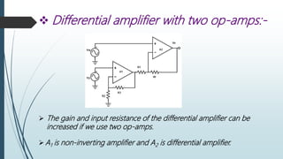 Differential amplifier | PPTX