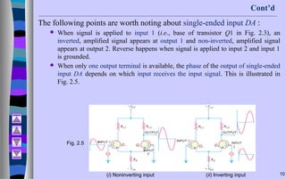 Differential amplifiers for teaching and learning | PPTX