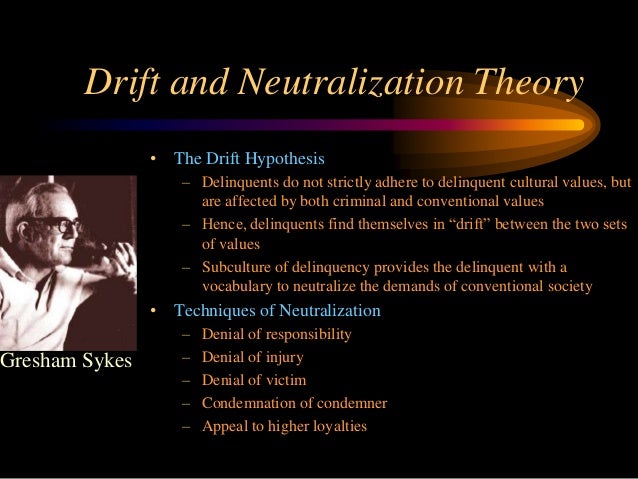 😊 Techniques of neutralization a theory of delinquency. CRIME THEORIES