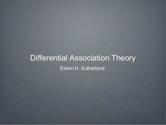 differential association