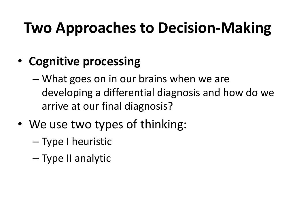 Differential diagnosis