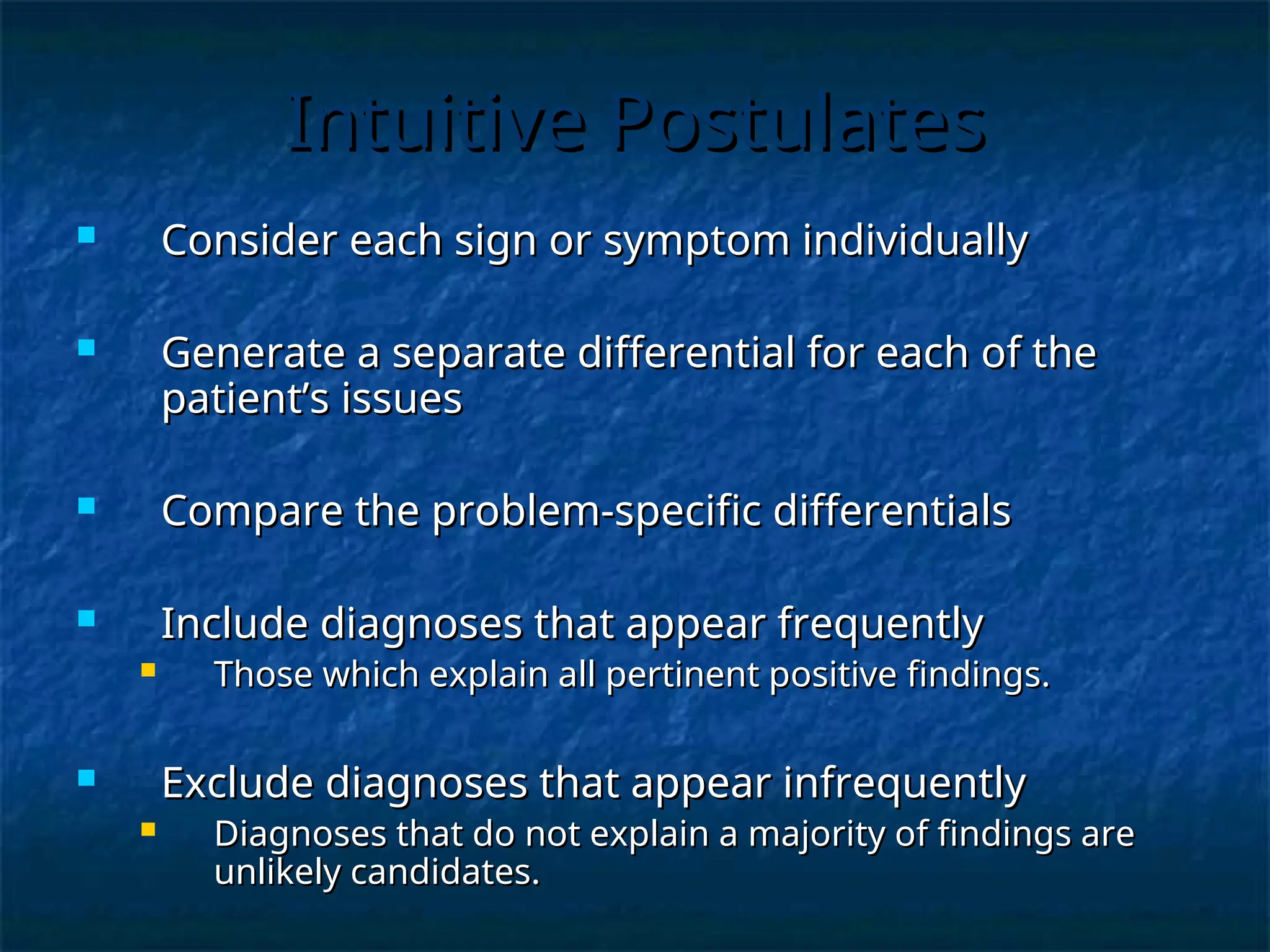Differential Diagnosis1 The cornerstone of Western medicine | PPT