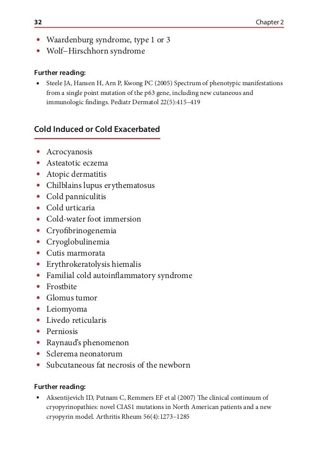 Differential diagnosis for the dermatologist