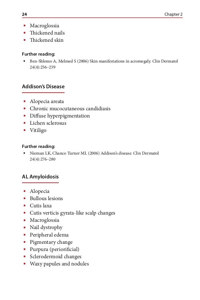 Differential diagnosis for the dermatologist