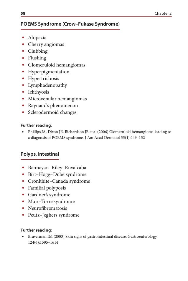 Differential diagnosis for the dermatologist
