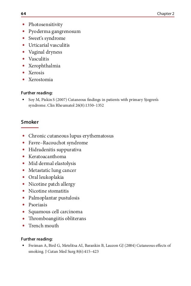Differential diagnosis for the dermatologist