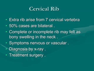 Neck Rib Defect Differential diagnosis of neck mass.ppt
