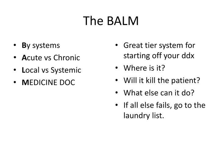 Differential Diagnosis Generation