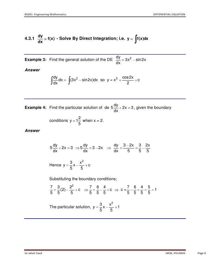 Differential Equation