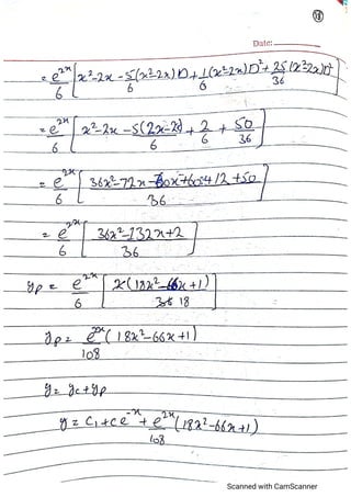 Differential Equation Handwritten Notes In Pdf Pdf Differential Equation Handwritten Notes In Pdf Pdf