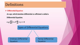 Differential Equation And Its Applications | PPTX