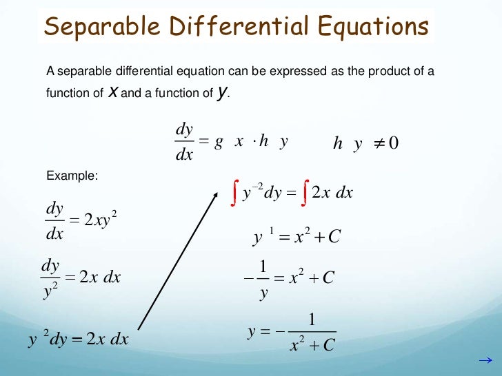 Differential equations