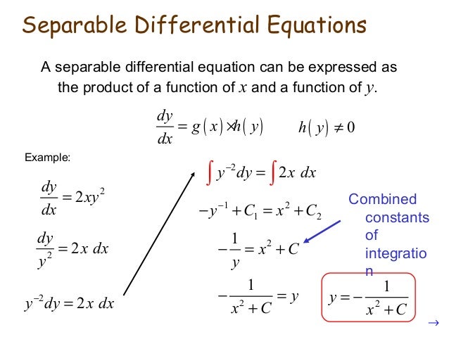 Differential equations