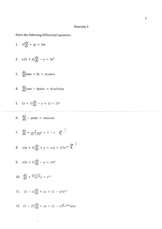 Differential equations | PDF