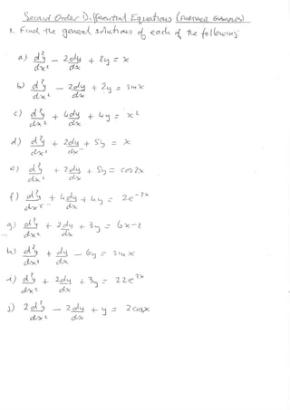 Differential equations | PDF