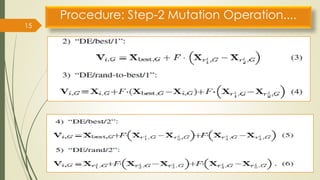 Differential evolution optimization technique | PDF
