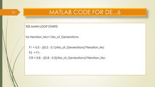 Differential evolution optimization technique | PDF