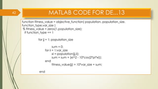 Differential evolution optimization technique | PDF
