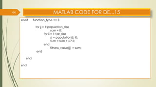 Differential evolution optimization technique | PDF