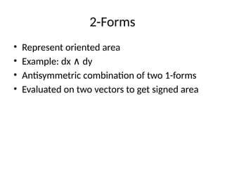 Diff Vector Forms Differential_Forms_Presentation_Peter_Slaa.pptx