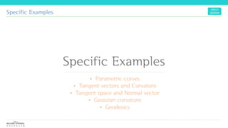 Specific Examples
Specific Examples
 