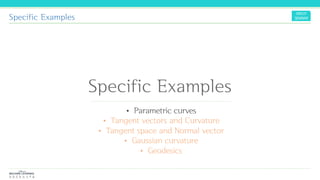 Specific Examples
Specific Examples
 