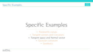 Specific Examples
Specific Examples
 