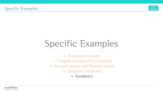 Specific Examples
Specific Examples
 