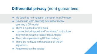 Differential privacy in the real world | PDF