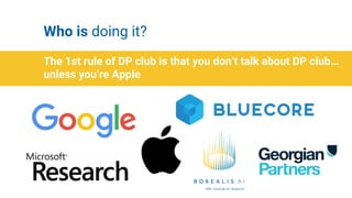 Differential privacy in the real world | PDF