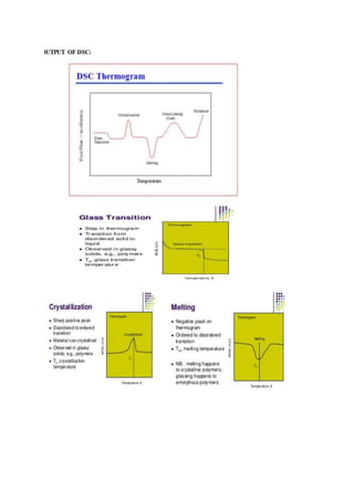 Differential scanning calorimetry