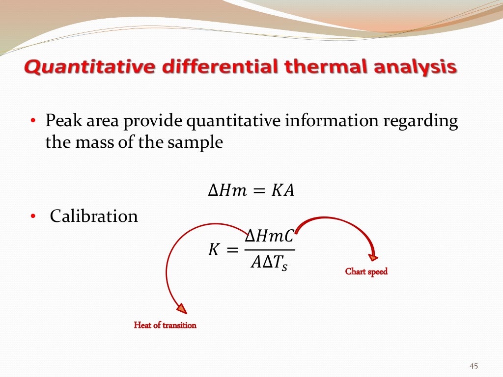 Differential thermal analysis & Differential Scanning Calorimetry