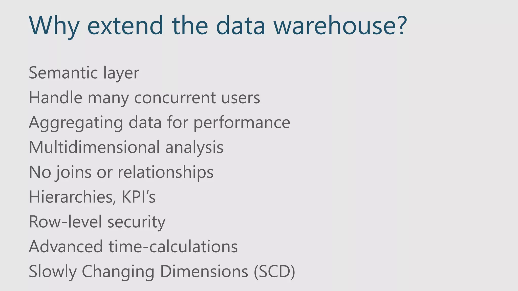 Differentiate Big Data vs Data Warehouse use cases for a cloud solution ...