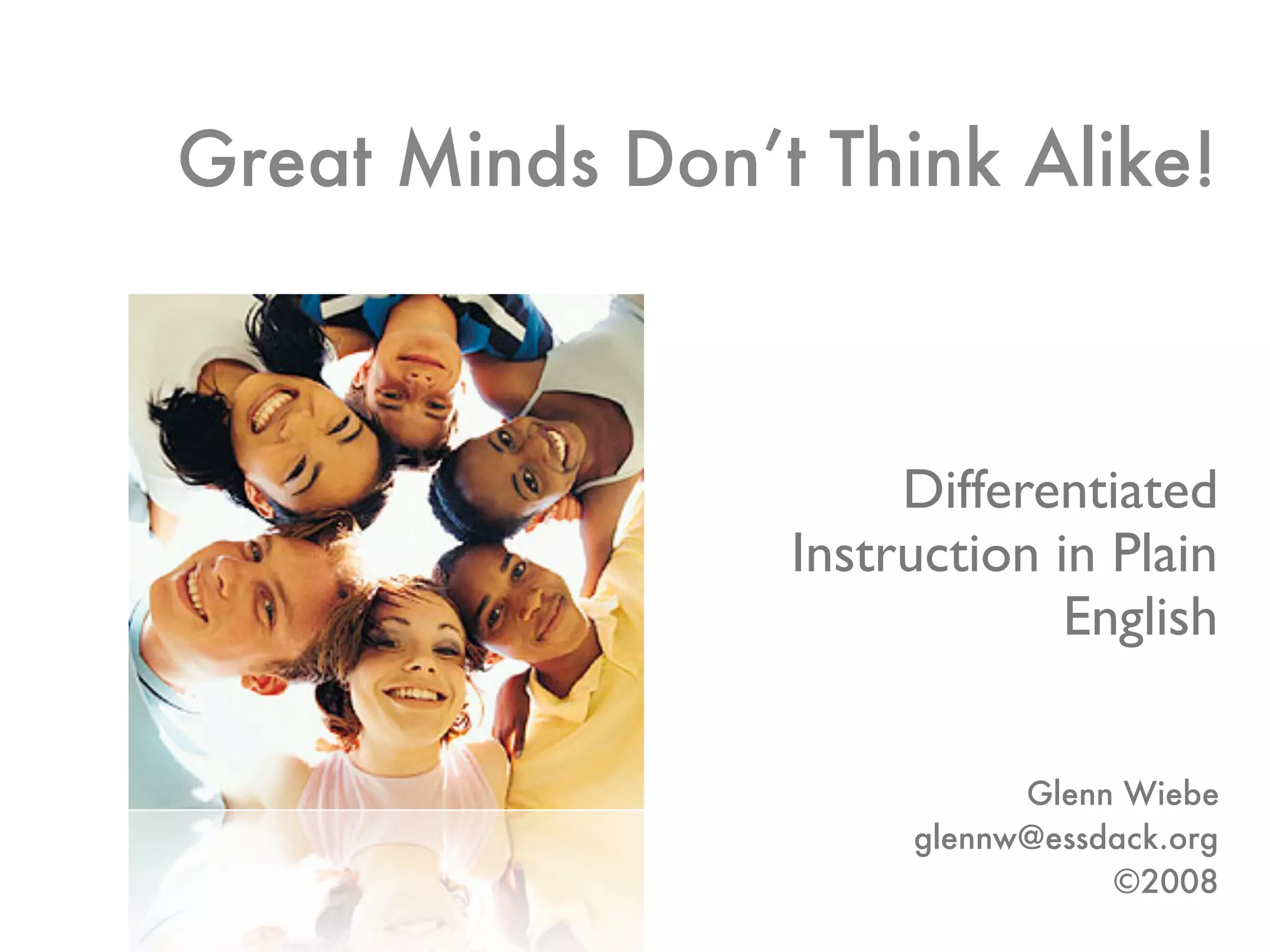 Differentiated Instruction