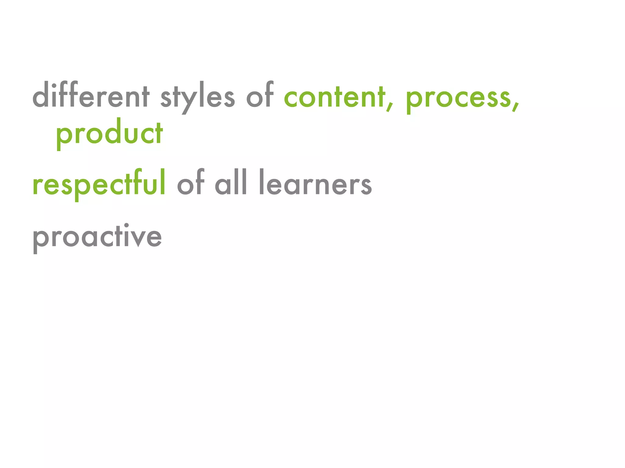 Differentiated Instruction