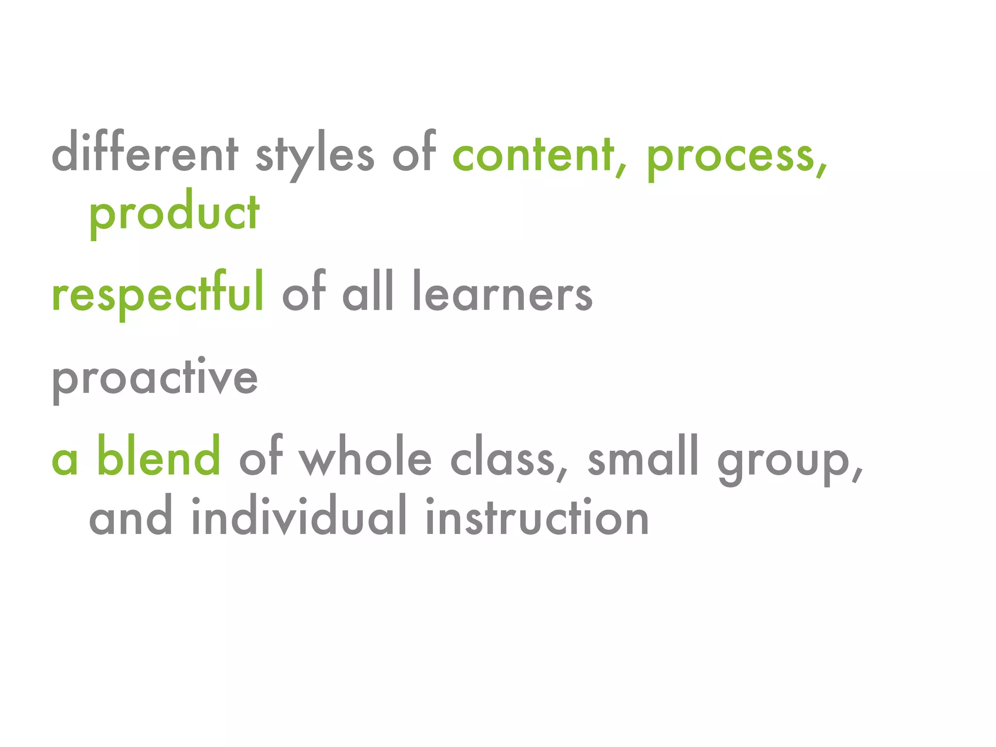 Differentiated Instruction