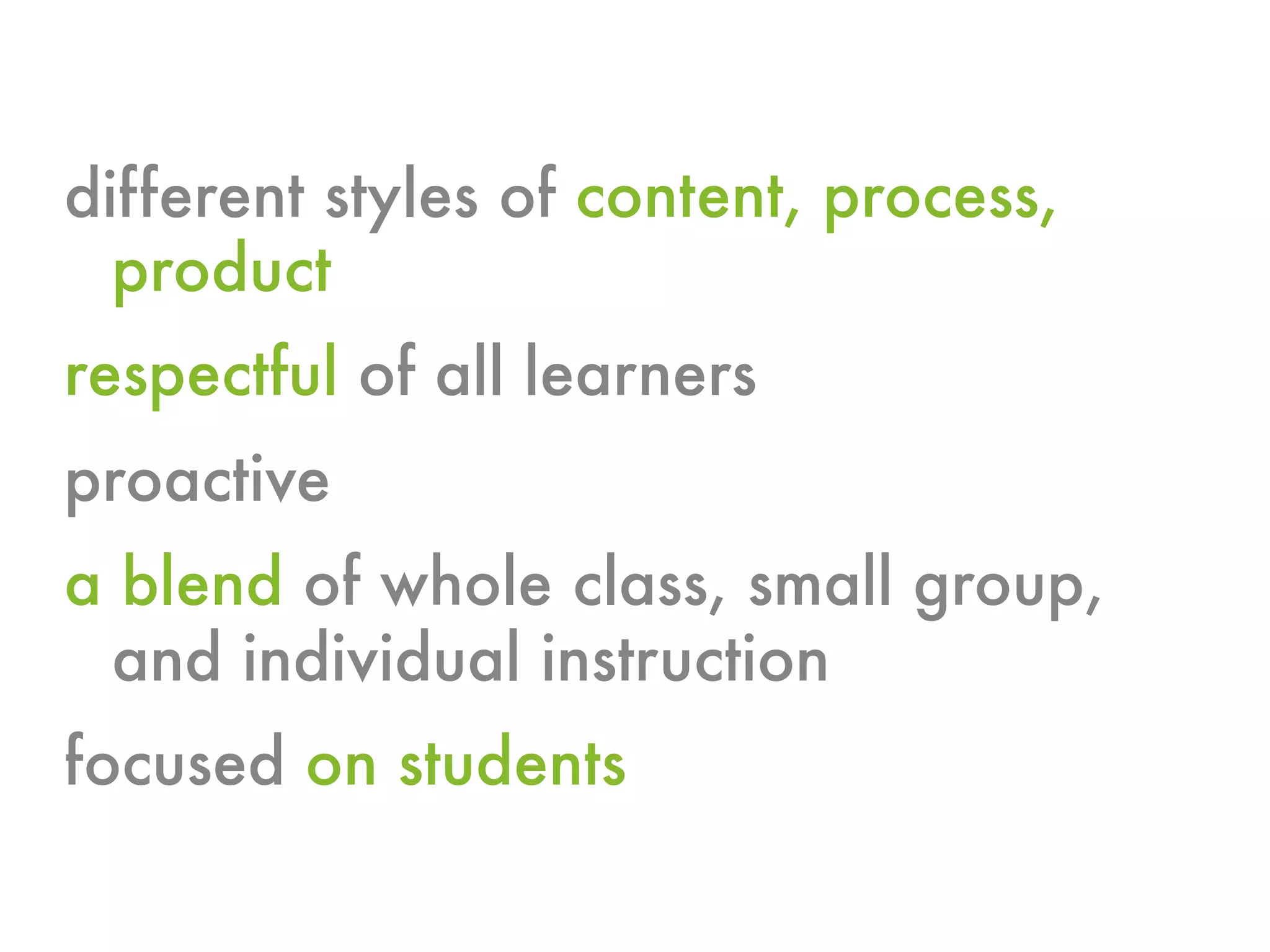 Differentiated Instruction