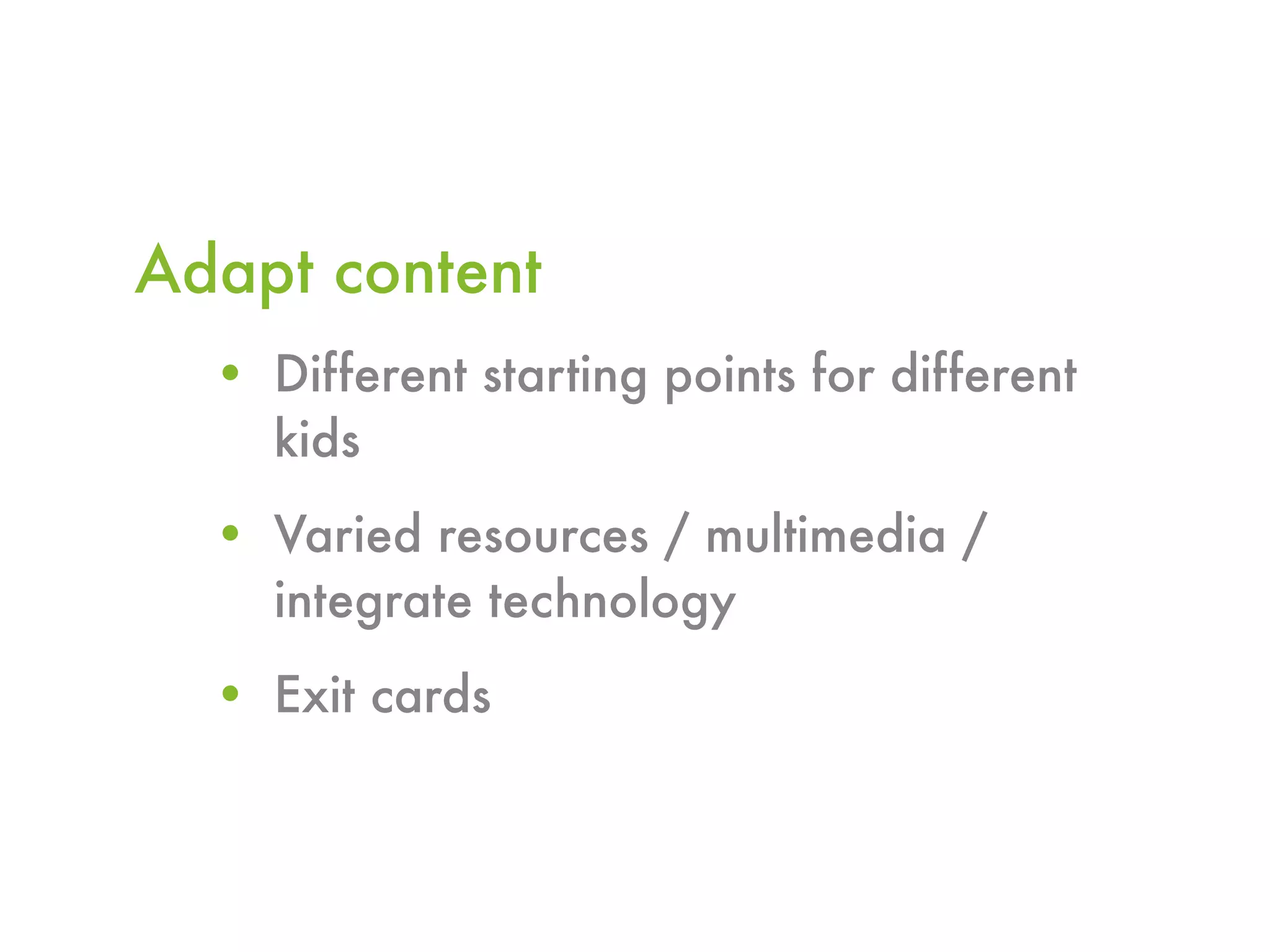 Differentiated Instruction