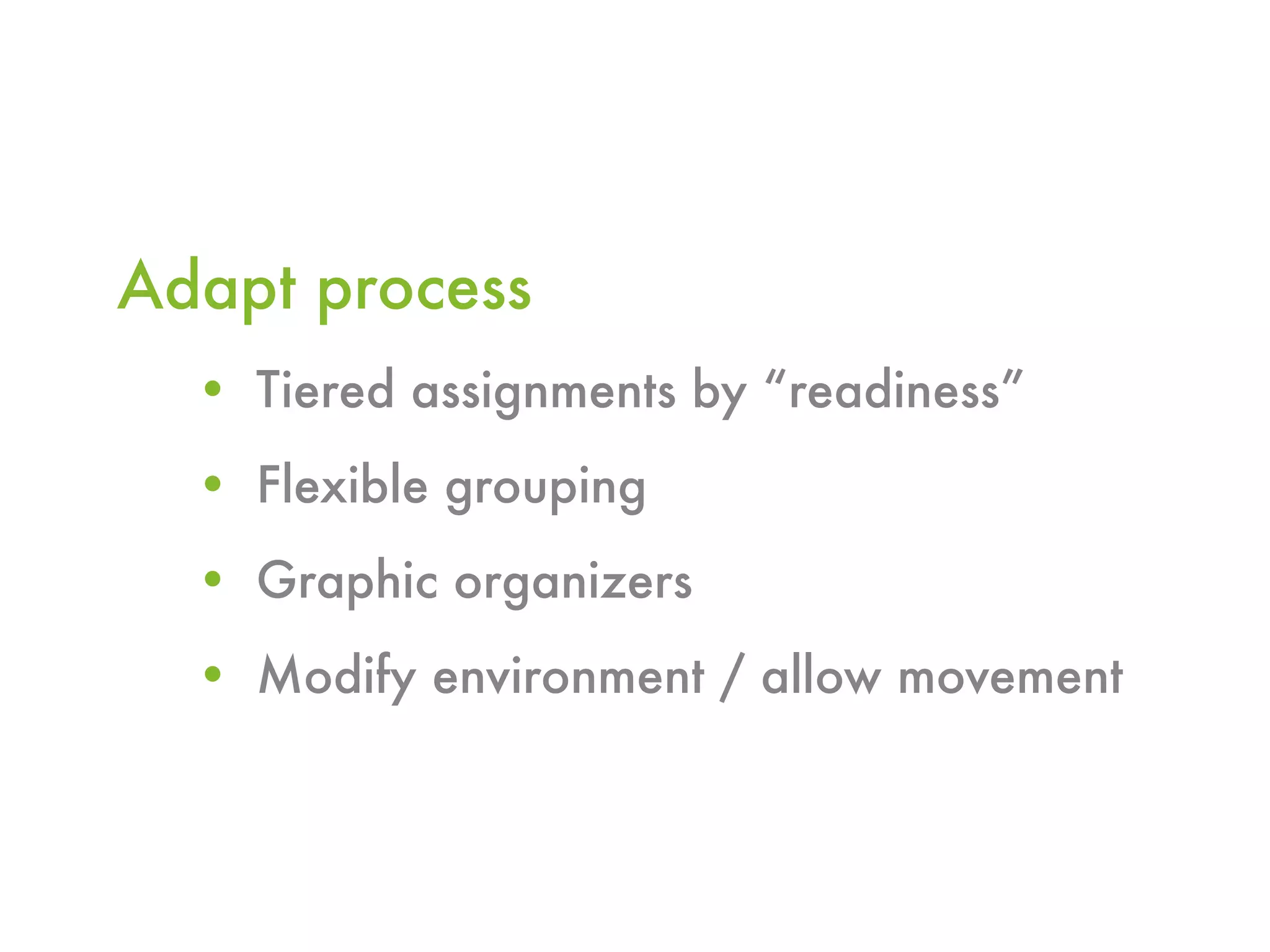 Differentiated Instruction