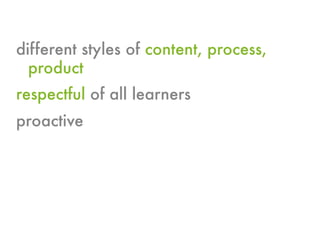 Differentiated Instruction