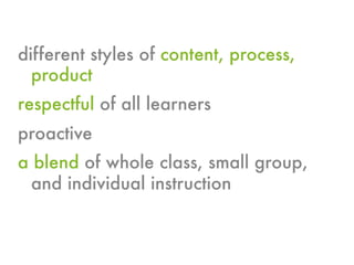 Differentiated Instruction