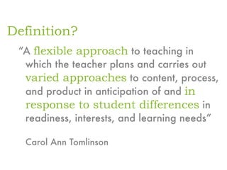Differentiated Instruction
