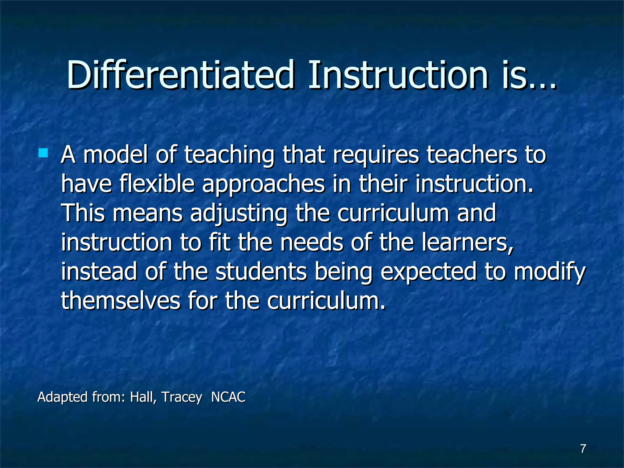 Differentiated Instruction (Jenn) | PPT