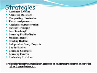 Differentiated Instruction Presentacion In Service Training 2009 | PPT