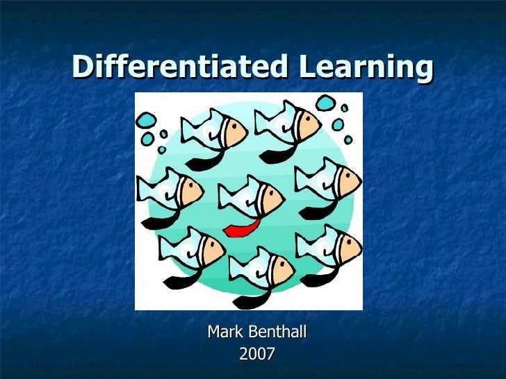 differentiated learning differentiated learning