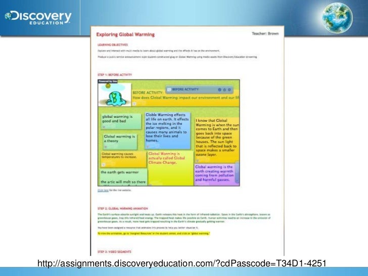 Assignments discovery education quiz video