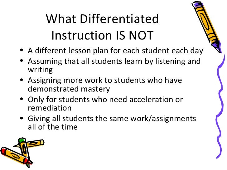 differentiated lesson plans
