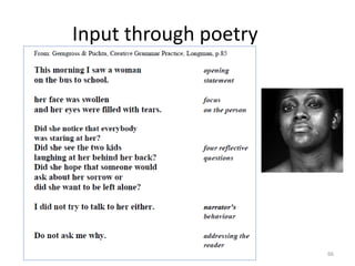 Input through poetry




         (c)Mewald     66
 