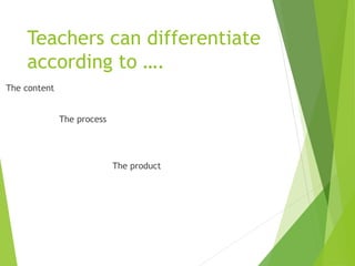 Differentiated instruction | PPT