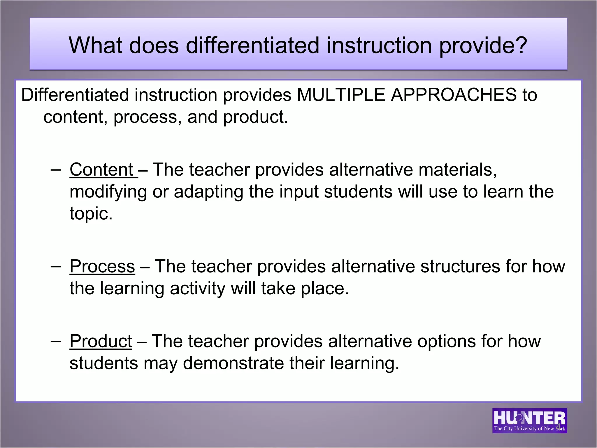 Differentiated instruction for ELLs | PPT